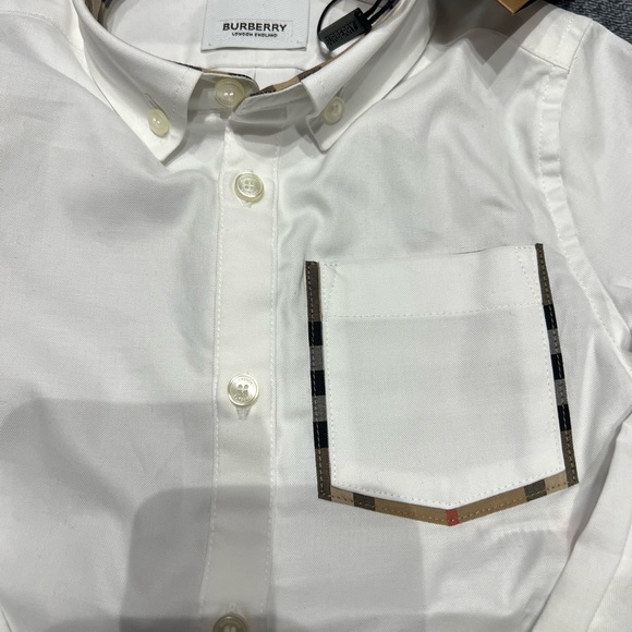 SOLD**Burberry toddler button up shirt - Picture 4 of 6